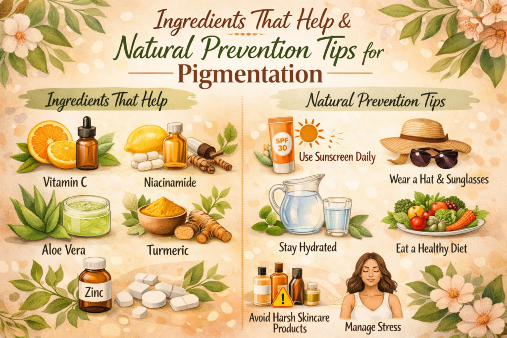 Ingredients That Help and Natural Prevention Tips for Pigmentation